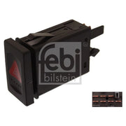 Febi Hazard Warning Light Switch Dashboard 7 Connectors Plasti 44701
