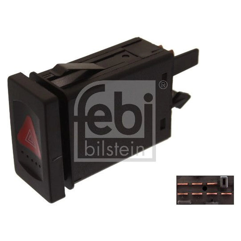Febi Hazard Warning Light Switch Dashboard 7 Connectors Plasti 44701