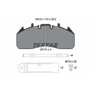 Textar Rear Brake Pad Set 2917411