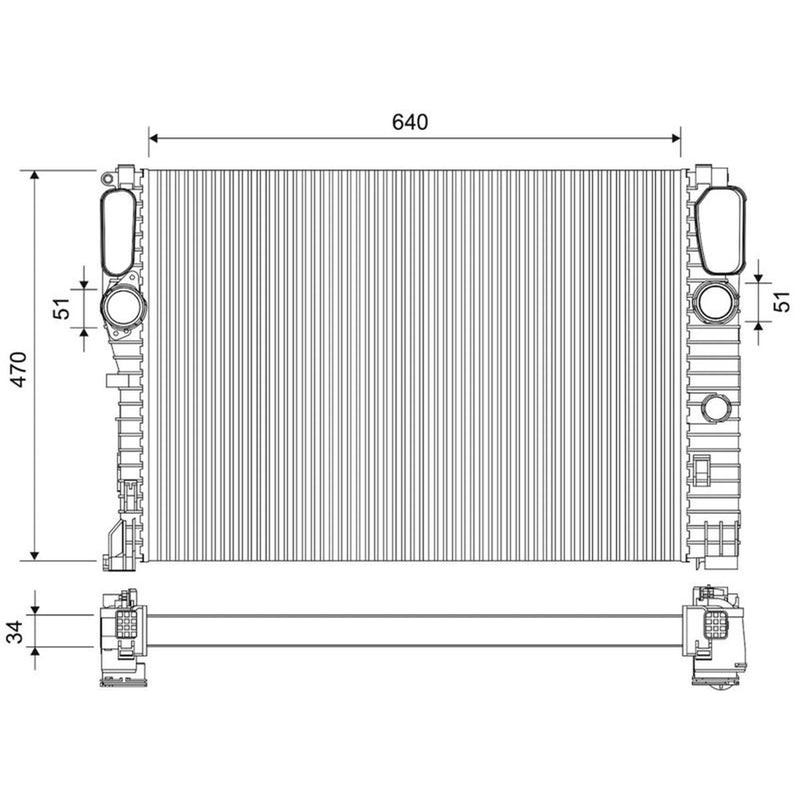 Valeo Engine Radiator 701907