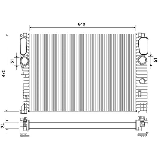 Valeo Engine Radiator 701907