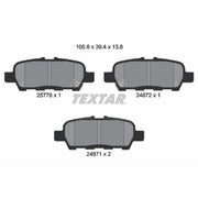 Textar Rear Brake Pad Set 2577801