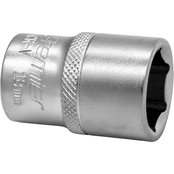 Sealey 1/2"Dr Socket 18mm (Micro Satin Finish)