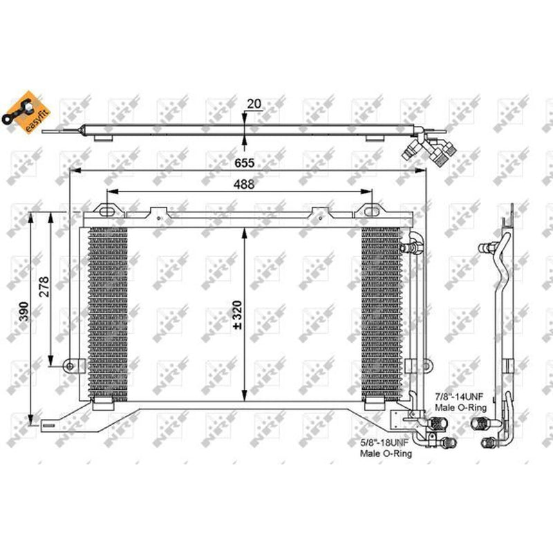 NRF Air Conditioning Condenser 35240