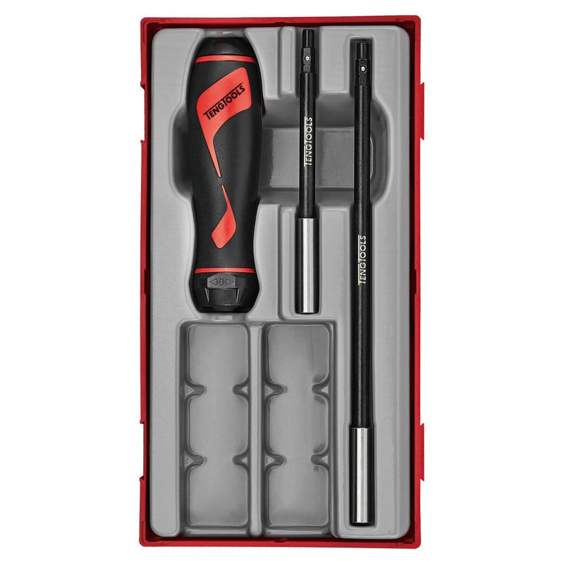 Teng Tools Screwdriver Set TT1 15 Pieces 1/4" Hex Drive