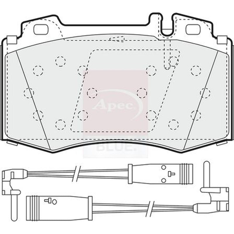 Apec Front Brake Pad Set PD3216