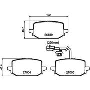 Mintex Rear Brake Pad Set MDB4427