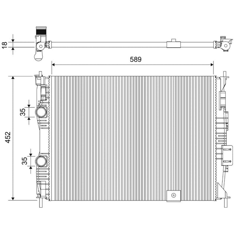 Valeo Engine Radiator 701895