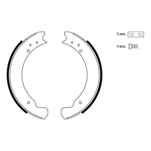 Mintex Brake Shoe Set Axle Kit MGR51