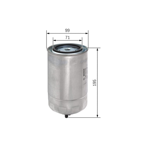 Bosch Cv Fuel Filter N4402 (Hgv) Fits Iveco Daily 50C13 - 2.8 - 99-06 1457434402 Bosch  - Town Parts