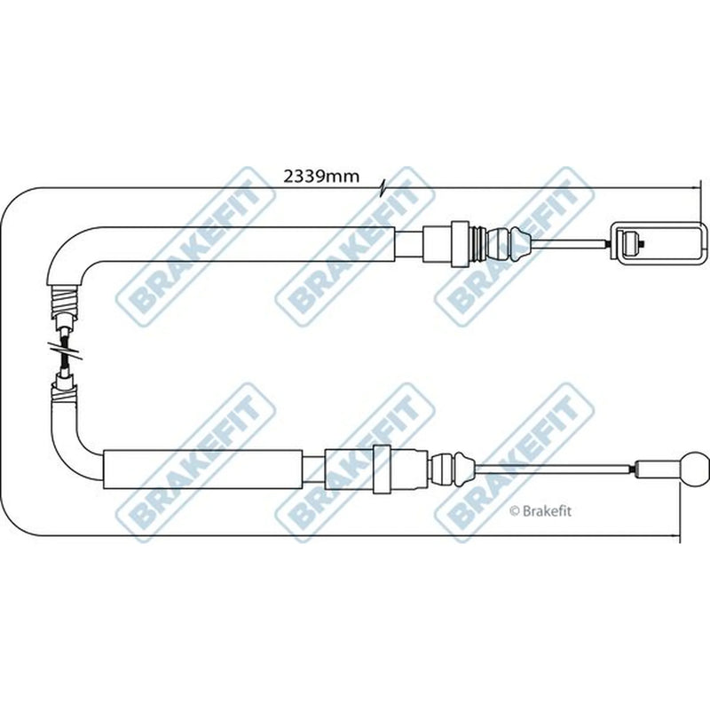 Apec Handbrake Cable Left Rear BBC3057