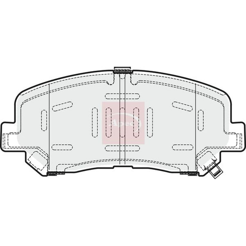 Apec Front Brake Pad Set PAD1915