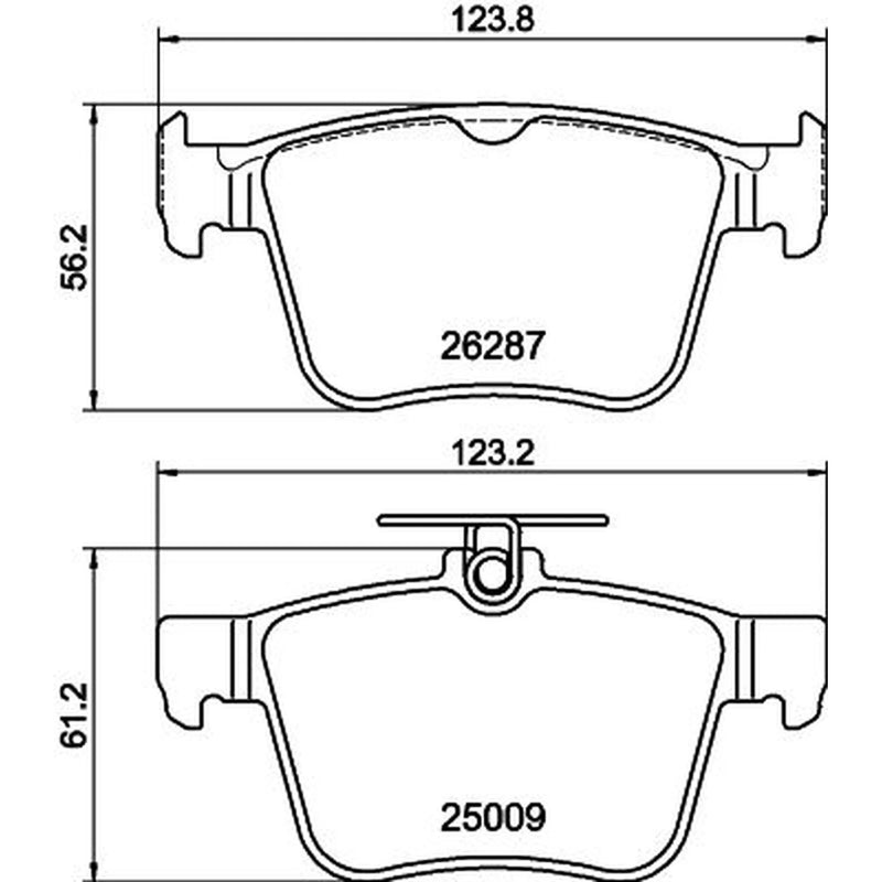 DON Rear Brake Pad Set PCP2244