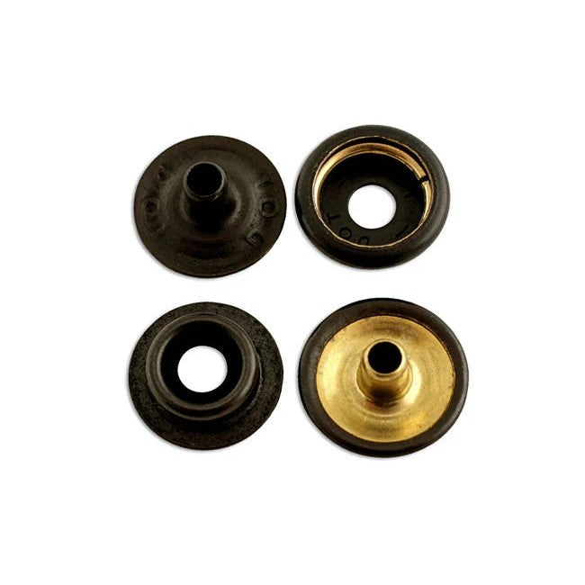Connect Durable Dot Set 15mm Black 10pc - CPL