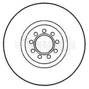 Borg & Beck 2 x Vented Front Brake Discs BBD4711