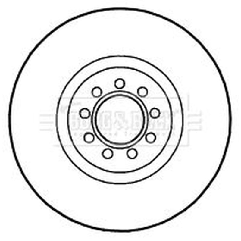 Borg & Beck 2 x Vented Front Brake Discs BBD4711
