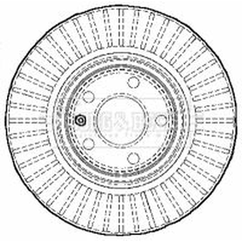 Borg & Beck 2 x Vented Front Brake Discs BBD5905S