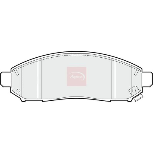 Apec Front Brake Pad Set PAD1490