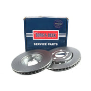 Borg & Beck 2 x Vented Rear Brake Discs BBD4183