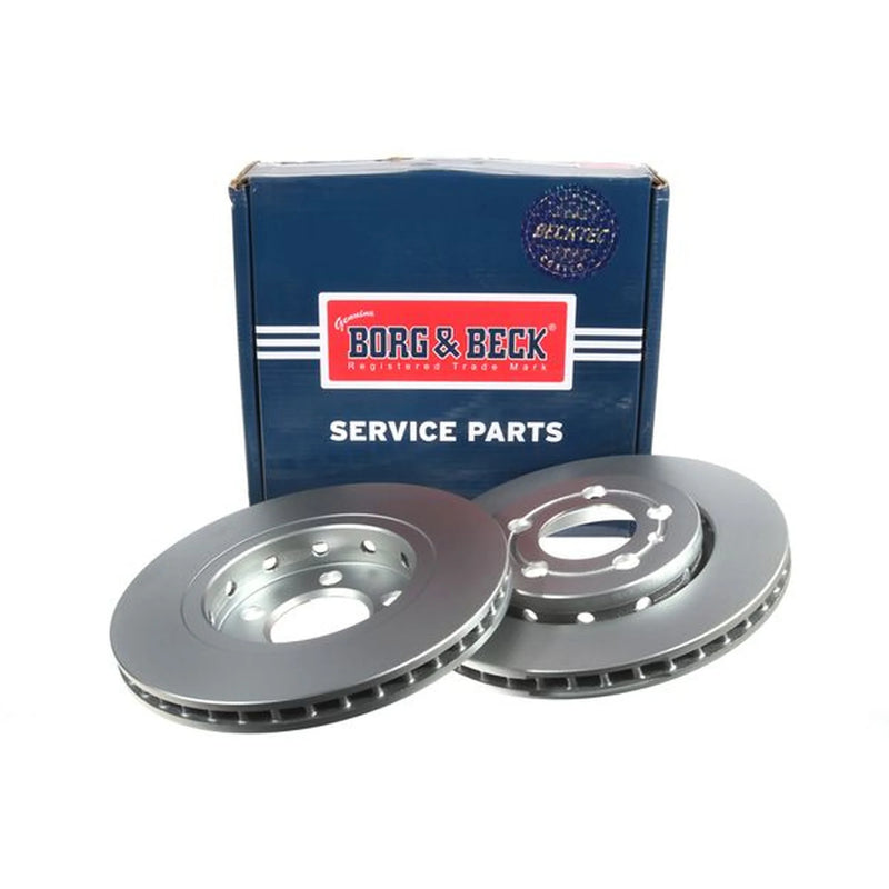Borg & Beck 2 x Vented Rear Brake Discs BBD4183