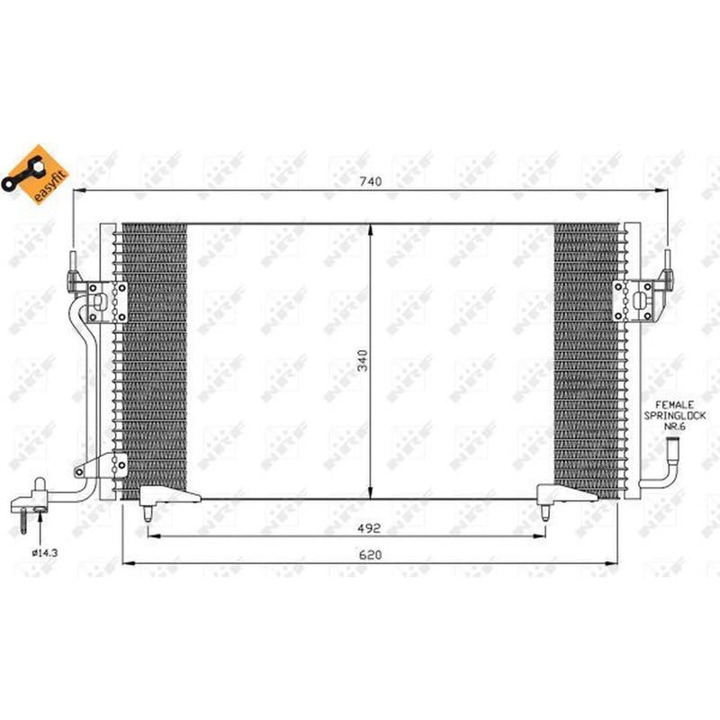 NRF Air Conditioning Condenser 35439
