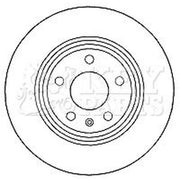 Key Parts 2 x Solid Rear Brake Discs KBD4635