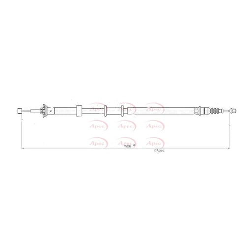 Apec Handbrake Cable Right Rear CAB1688