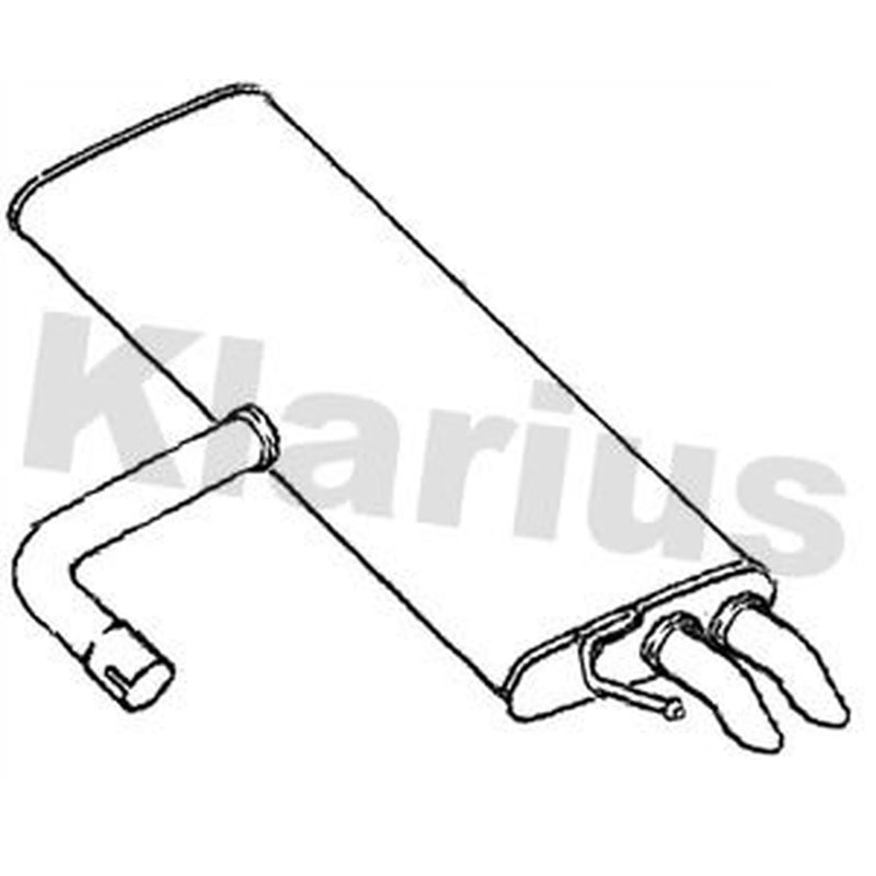 Klarius Box With Tail Pipe Rear SE218B