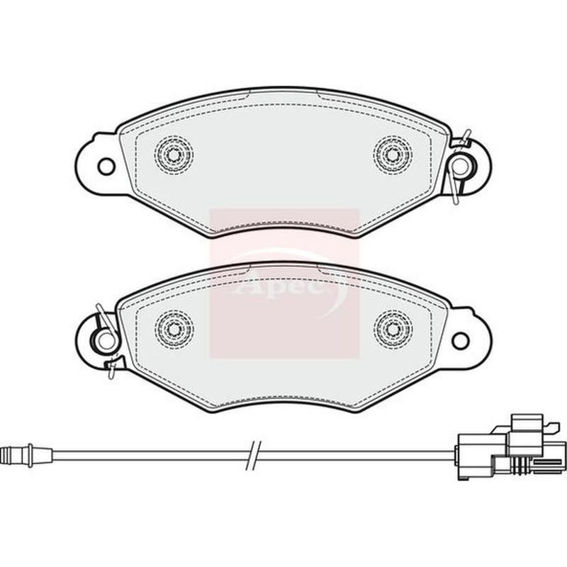 Apec Front Brake Pad Set PAD1982