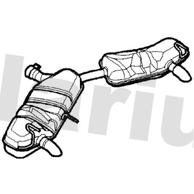 Klarius Box With Tail Pipe Rear GM547X