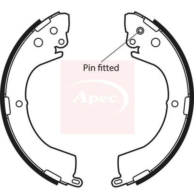 Apec Brake Shoe Set Axle Kit SHU602