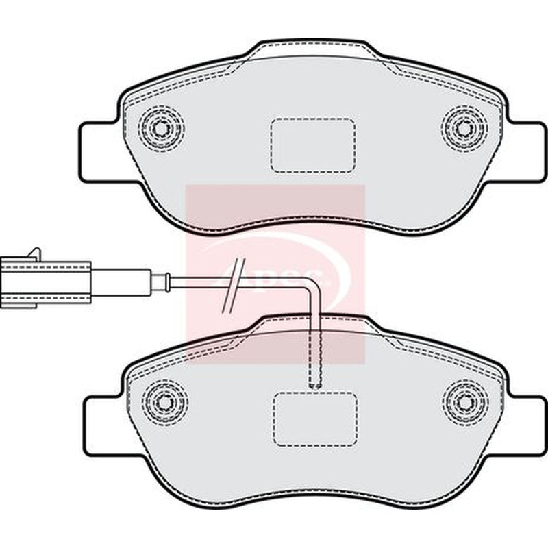 Apec Front Brake Pad Set PAD2302