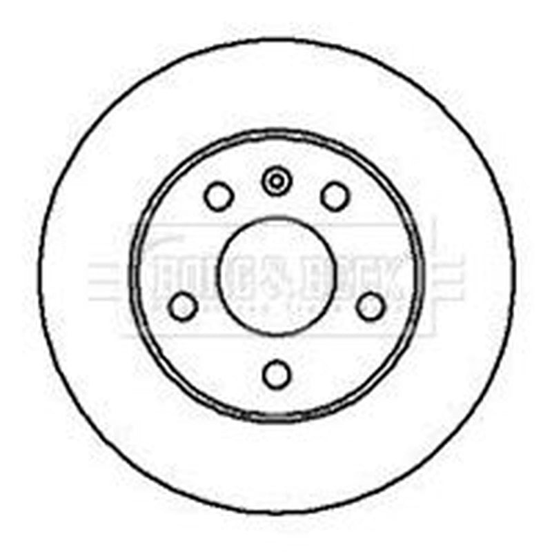 Borg & Beck 2 x Rear Brake Discs BBD4114
