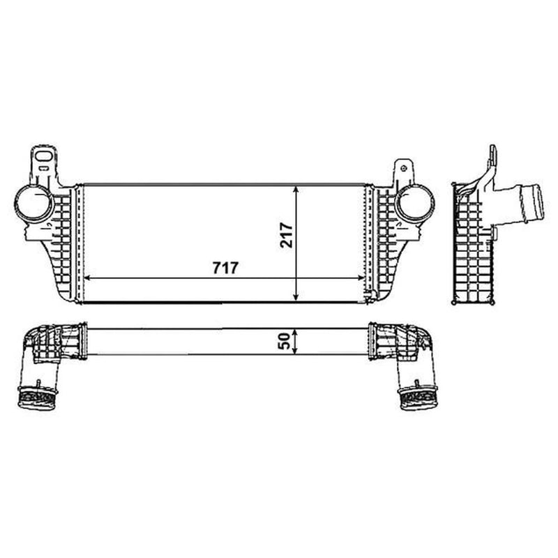NRF Intercooler (Charge Air Cooler) 30466