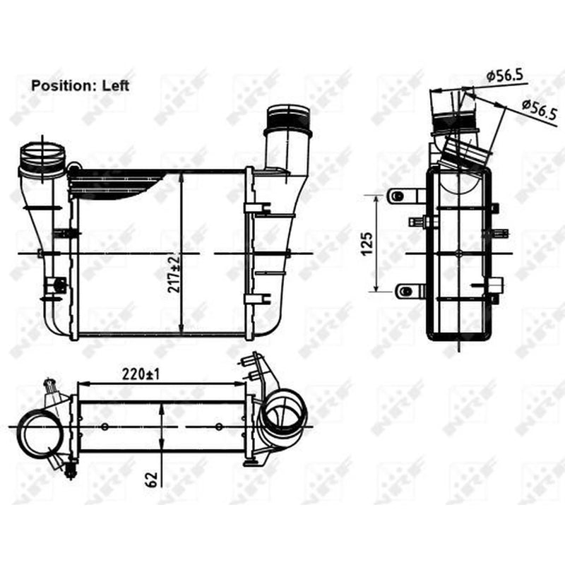 NRF Intercooler (Charge Air Cooler) 30251
