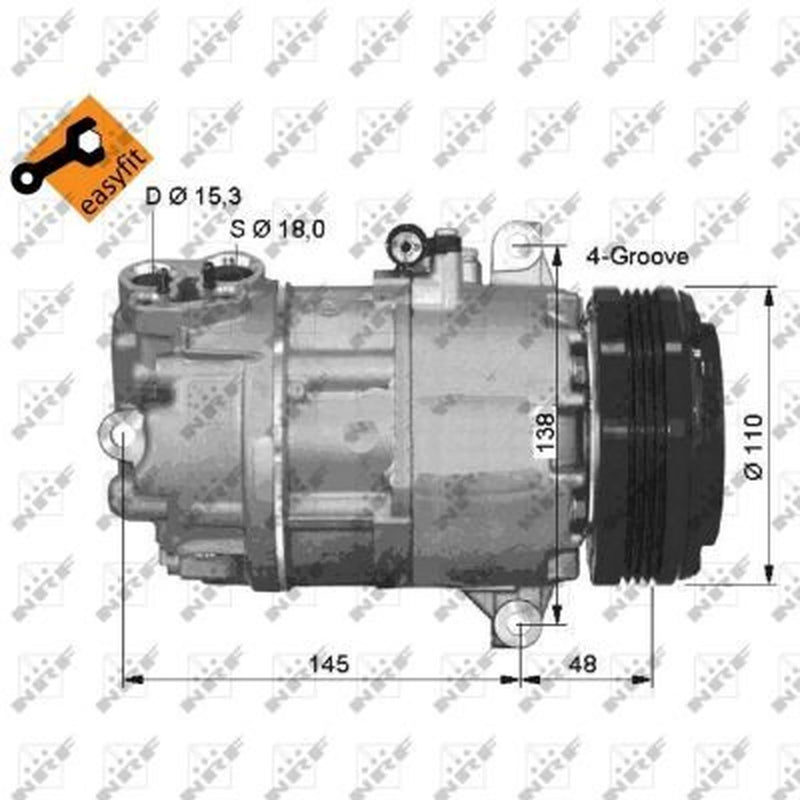 NRF Air Conditioning Compressor 32493