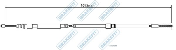 Apec Handbrake Cable Left Rear fits BMW 3 Compact 2001-2005