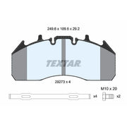 Textar Front Brake Pad Set 2927301