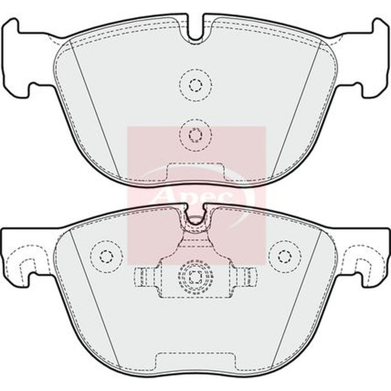 Apec Front Brake Pad Set PAD1614