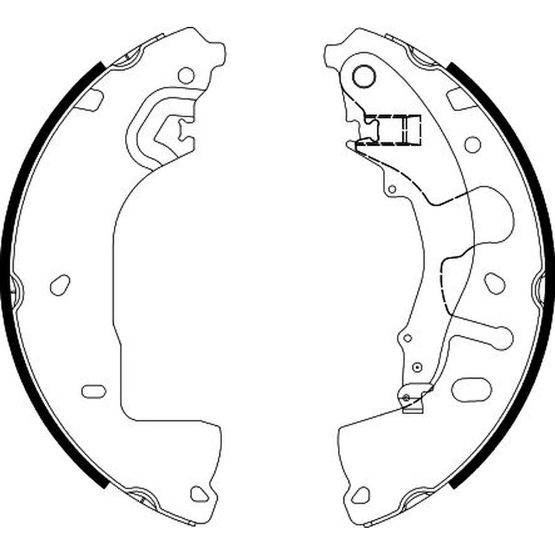 Mintex 4 x Brake Shoe Set Axle Kit MFR788