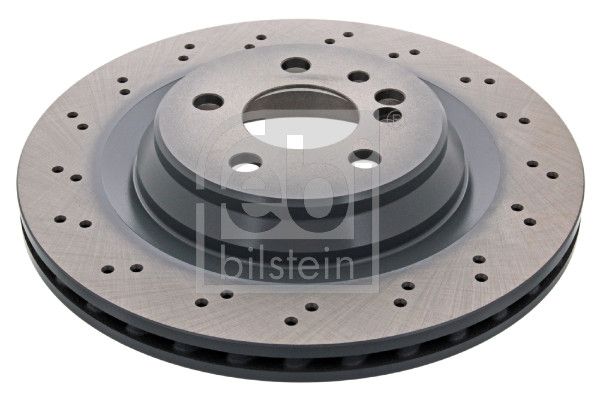 Febi 2 x Brake Disc Set Perforated/Vented Rear