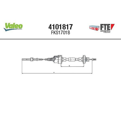 Valeo Clutch Control Cable Pull 4101817