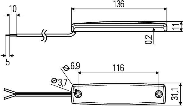 Hella 2JA 343 660-107 Interior Light