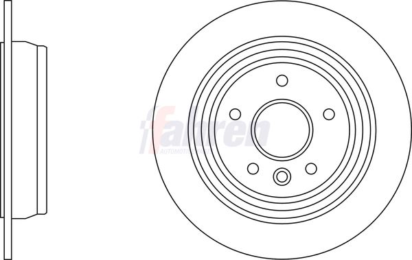 Fahren Brake Disc Set Solid