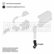 First Line Intercooler Turbo Charge Air Hose FTH1623