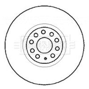 Borg & Beck 2 x Vented Front Brake Discs BBD5755S