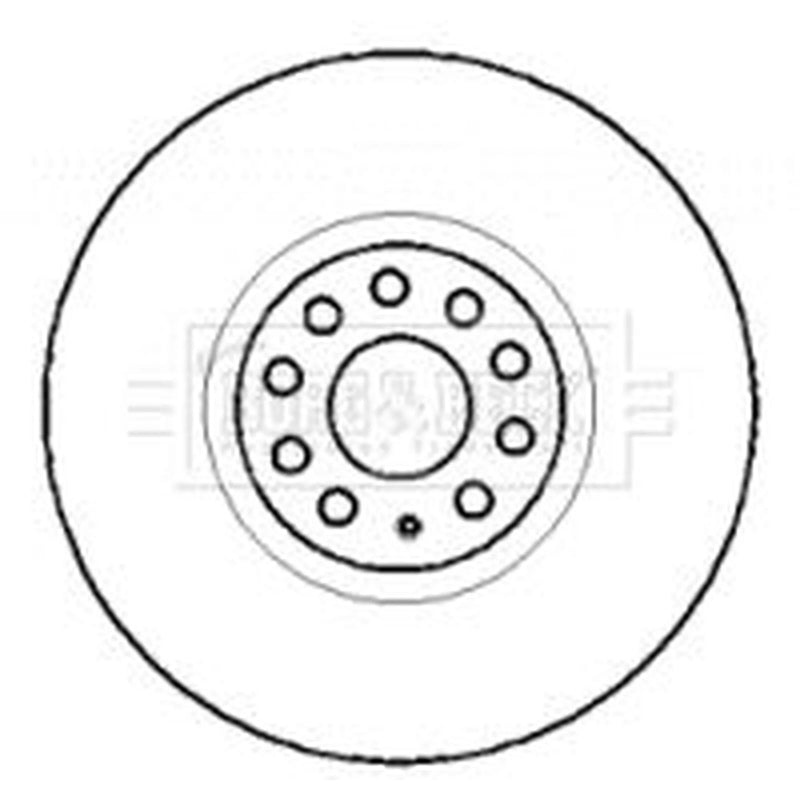 Borg & Beck 2 x Vented Front Brake Discs BBD5755S