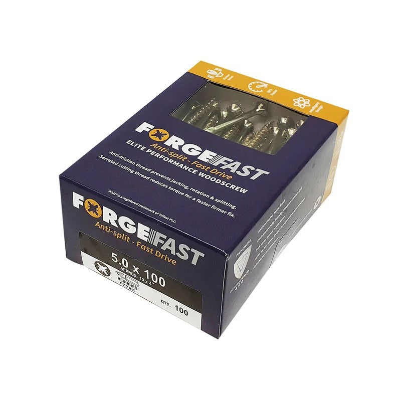 ForgeFix ForgeFast Pozi Compatible Elite Performance Wood Screw ZY