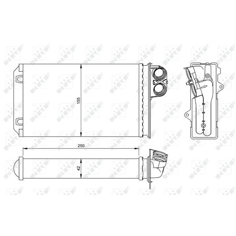 NRF Heater Matrix Core Heat Exchanger 54250