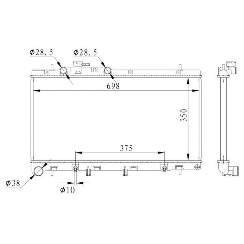 NRF Engine Radiator 59227